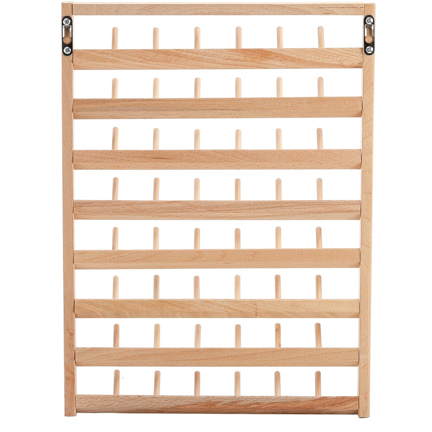 Tosnail Large 2 Pack Wooden Thread Racks, 48 Spools Wall Mount Storage Organizer for Sewing & Embroidery