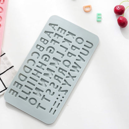 Verdental Silicone Letter and Number Candy Molds Set of 2 Non-stick Chocolate Molds for Happy Birthday Cake Decorations