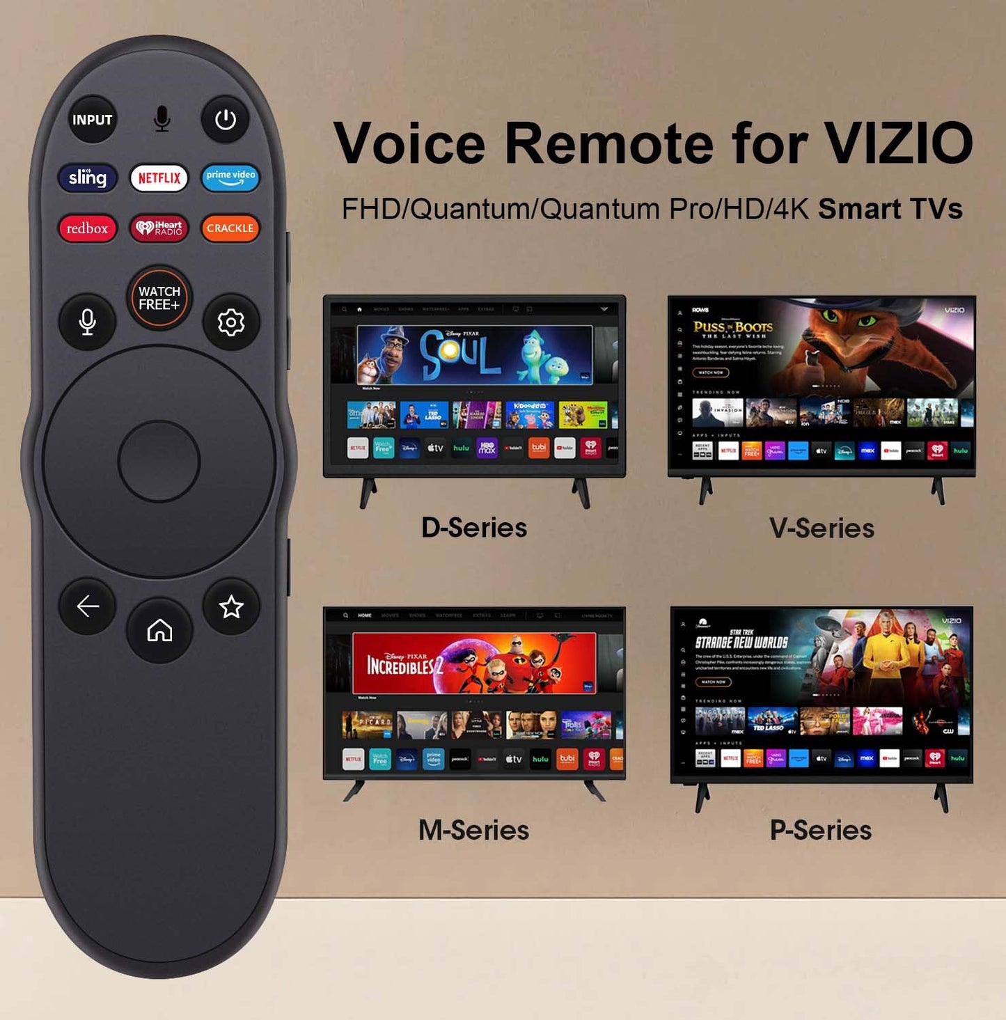 for Samsung TV Remote Replacement for Smart TV with Voice Control - Compatible with Samsung TV 2015-2024 Models - Voice Command (Replacement for OEM)