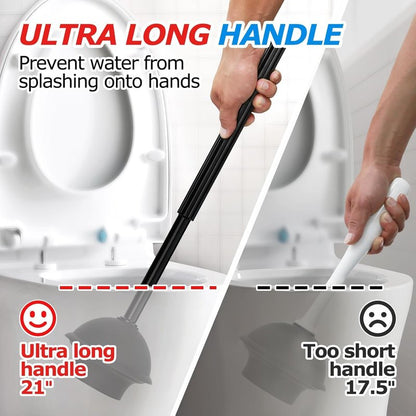 FORASTO 3 in 1 Toilet Brush and Plunger Set,Toilet Bowl Brush Plunger Set,Toilet Brush Plunger Combo,Cleaning Brush,Cleaning Supplies, Crevice Cleaning Brush, Bathroom Cleaning Tools