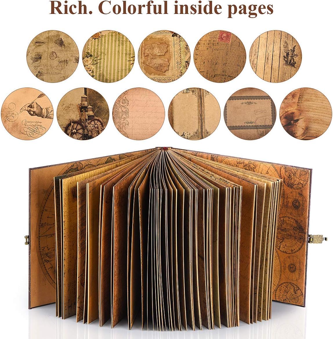 Our Adventure Book 146-Page DIY Handmade Scrapbook, Embossed Leather Cover - Ideal for Memories, Anniversary, Wedding, and Best Friend Gift - Inspired by the 'Up' Saga(Ball - Our Adventure Book)