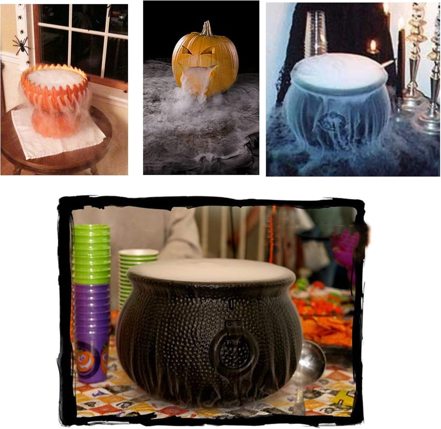 Ultrasonic Mist Maker for Halloween, Water Fountain, Pond, Party, Rockery Fish Tank, Vase Birdbath Deco