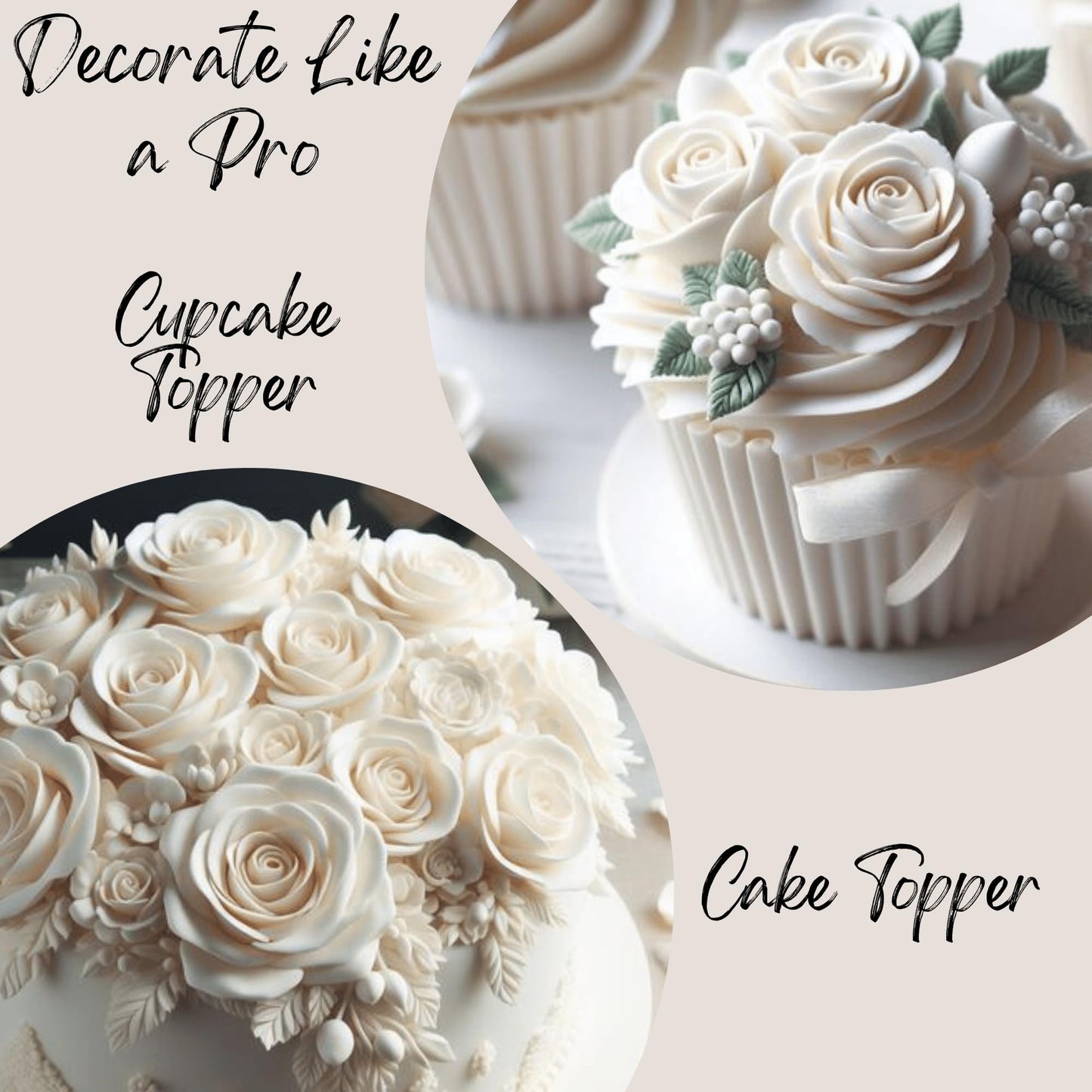 Confect White Gum Paste for Cake Decorating | Chef-Grade Sugar Paste for Making Elegant Roses, Flowers, Ruffles & Leaves | Perfect for Christmas Cakes & Fondant Decorations | Vegan, Gluten-Free, Nut-Free, Palm Oil-Free- 8.8 Oz