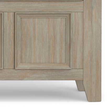 SIMPLIHOME Amherst Entryway Storage Bench - 48 inch Wide Solid Wood Hallway Seat in Distressed Grey, Transitional Bench for Entryway or Living Room with Lift-Up Lid and Spacious Storage