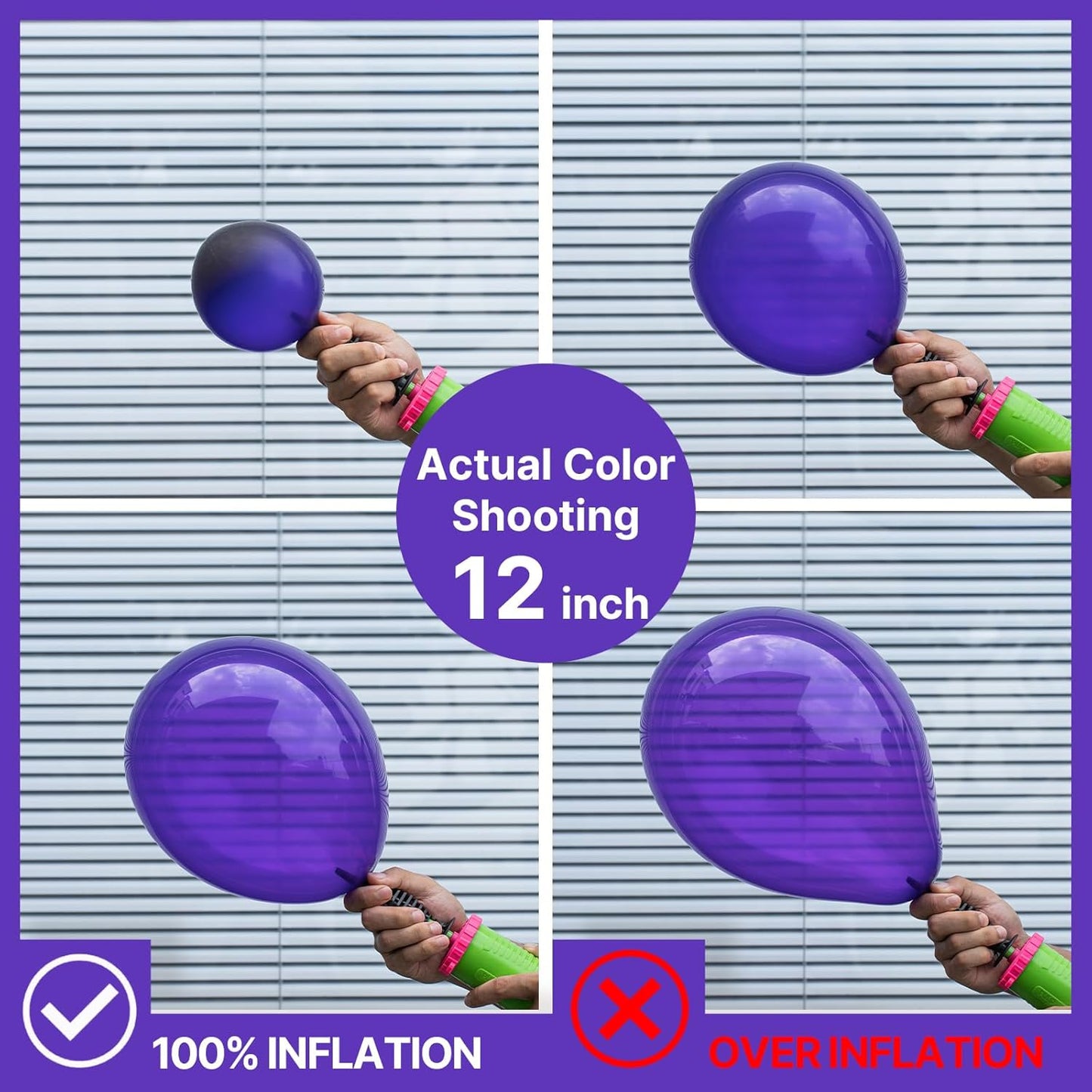 PartyWoo Dark Purple Balloon Arch Kit - 152pcs in 5-18 Inch Sizes for Birthday & Baby Shower Decor