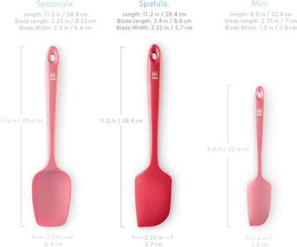 DI ORO Large Silicone Spatula, 600ºF Heat-Resistant, Seamless Design, Pro-Grade Non-Stick Silicone Rubber with