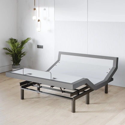 Sven & Son Harmony Adjustable Bed Base, Head and Foot Lift, Massage, Under-Bed Lights, USB, Memory, Zero Gravity Smart Frame - Queen