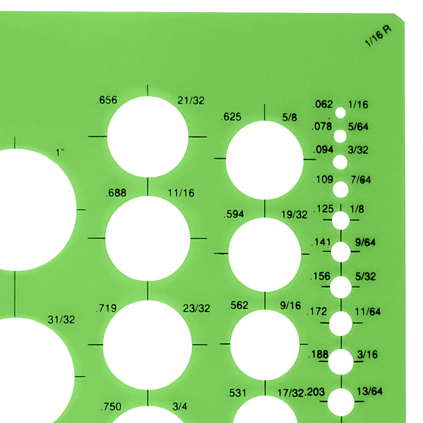 Westcott T-800 Small Circles Template, Plastic Geometric Shapes Template Tool for Drawing and Drafting