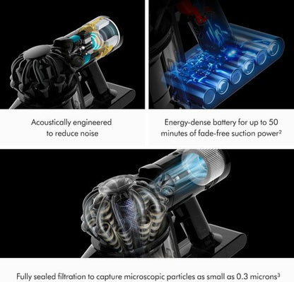 Dyson Handheld Vacuum - Cordless & Lightweight for Cars and Boats | Cleans Hard Surfaces, 115AW, 50 Min Runtime