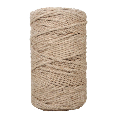 Jute Twine 3 mmx109 Yard 3 Strand, Munzong Natural Handmade 3 Twisted Burlap Twine String for Crafts, Garden Hemp Rope for DIY Knitting Plant Hanger Gift Wrapping Bundling Packing Gardening Decor 100m