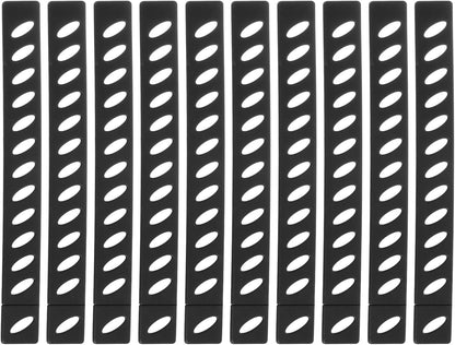 uxcell 10Pcs Knife Edge Guards, Universal Blade Covers for Kitchen, Black Plastic Knife Sheath