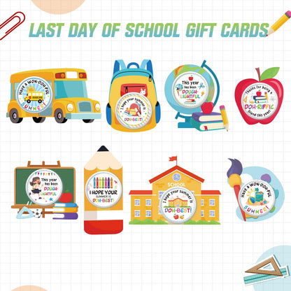 Watersay 32 Pack End of School Year Student Gifts Bullk from Teacher Air Dry Modeling Clay for Kids Last Day of School Cards Summer Graduation Gifts Preschool Kindergarten Classroom Prizes