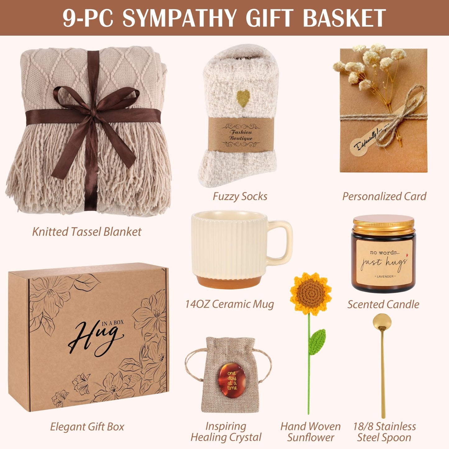 Self Care Gifts for Women - Get Well Soon Gifts for Women, After Surgery, Sympathy Gifts for Loss of Loved One, Thinking of You, Mothers Day, Memorial Condolences Grief Bereavement Gift Ideas for Loss
