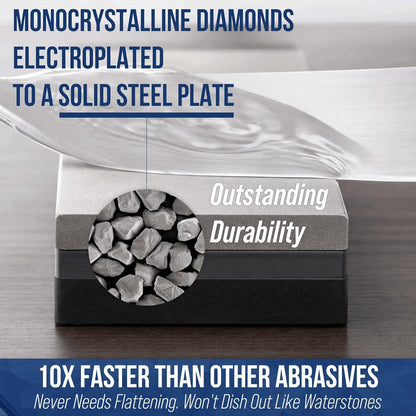 Ultra Sharp II Diamond Sharpening Stone Kit - Coarse/Medium/Extra Fine