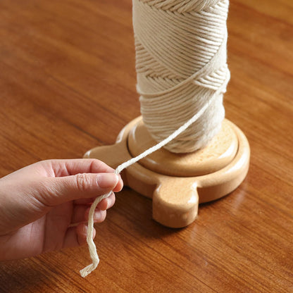RoseFlower Wooden Yarn Holder Spinner for Crocheting, Yarnball Winder for Knitting, Thread Holder, Knitting Crocheting Accessory Gift, Cute Bear Shape Yarn Spinner Dispenser