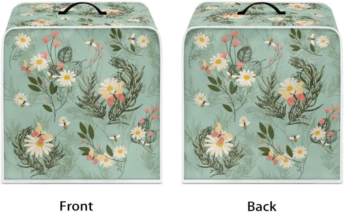Universal Coffee Maker Cover, Kitchen Appliances Protector for Most Standard Coffee Makers, Dust Cover with Daisy