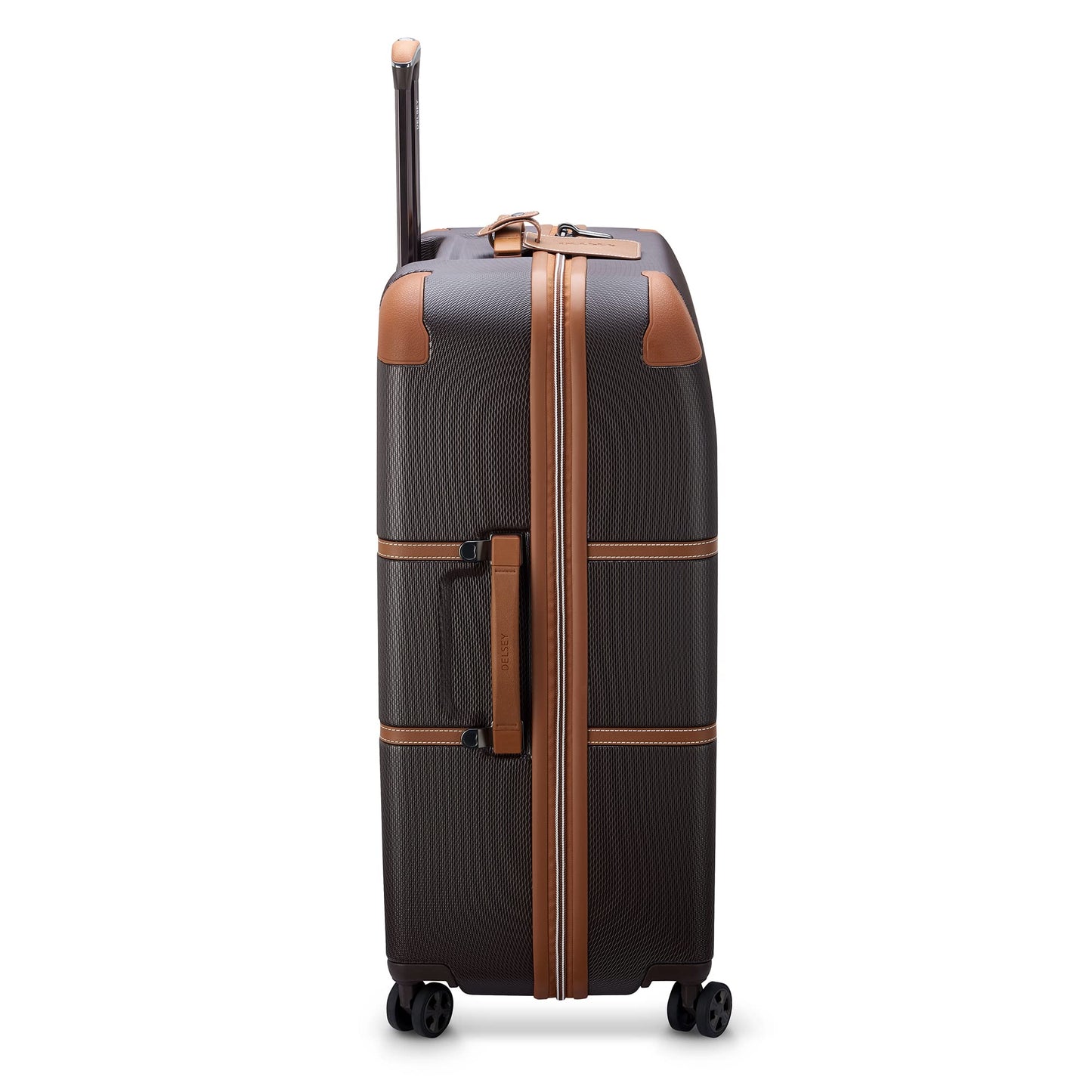 DELSEY PARIS Chatelet Air 2.0 - Hardside Checked Luggage 28 Inch Large - TSA Lock - 360° Spinner Wheels- Polycarbonate Travel Suitcase, Chocolate Brown