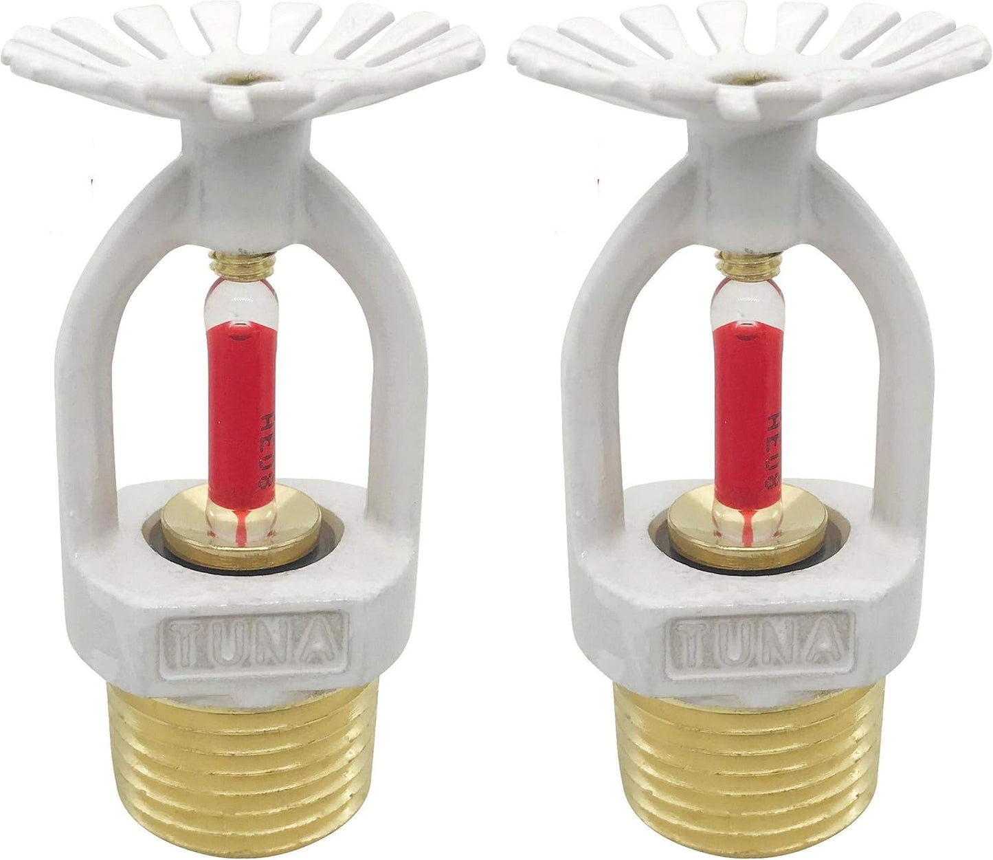 (2 Pack) 1/2 155F (68C) K=5.6 K80 TUNA UL & CUL Listed Fire Sprinkler Head Pendent Spray NPT Pendent Spray Standard