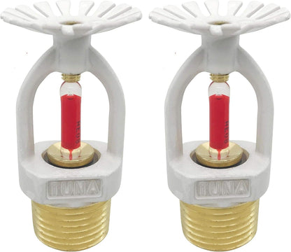 (2 Pack) 1/2 155F (68C) K=5.6 K80 TUNA UL & CUL Listed Fire Sprinkler Head Pendent Spray NPT Pendent Spray Standard