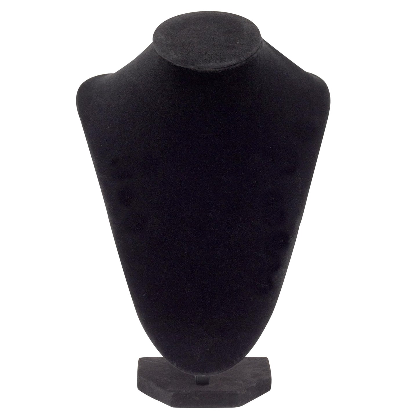 Juvale Necklace Display Stand & Bust Set - 2-Piece, Black Velvet, Modern Freestanding - Necklace Holder Stand & Bracelet Holder Display - Jewelry Showcase for Vendors & Photography