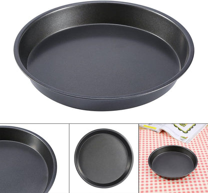 Yosoo 8 Inch Carbon Steel Non-Stick Round Pizza Pan, Microwave Oven Baking Dish