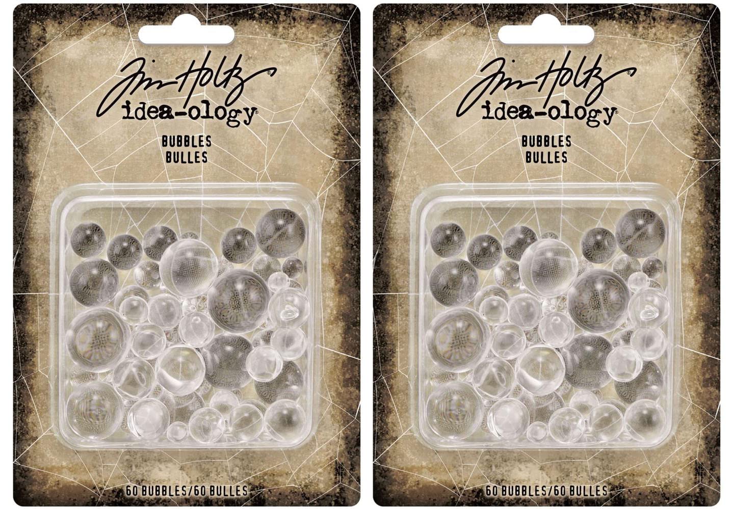 Tim Holtz Ideaology 2021 Bubbles - Bundle of 2 Packages Red,green