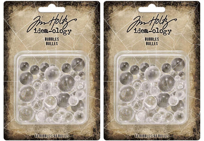 Tim Holtz Ideaology 2021 Bubbles - Bundle of 2 Packages Red,green