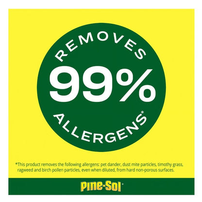 Pine-Sol Multi Surface Cleaner, 6 Pack, Concentrated Multi Purpose Cleaner and Degreaser for Kitchen and Bathroom, Makes 5 Gallons, Lemon Fresh Scent, 10.75 oz. Each