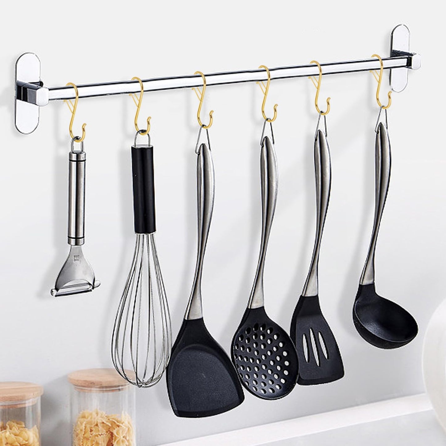 Ultimate Hanging Hooks Set, 3.55inch Gold S Hooks for Heavy Duty Hanging, Ideal for Plants, Baskets