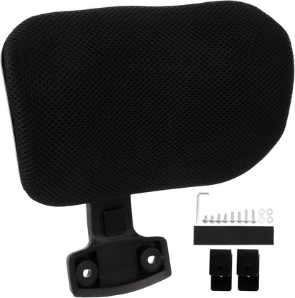 Tofficu Office Chair Headrest Attachment, Adjustable Head Cushion with Soft Pillows for Computer Chair (2.2cm Clips)