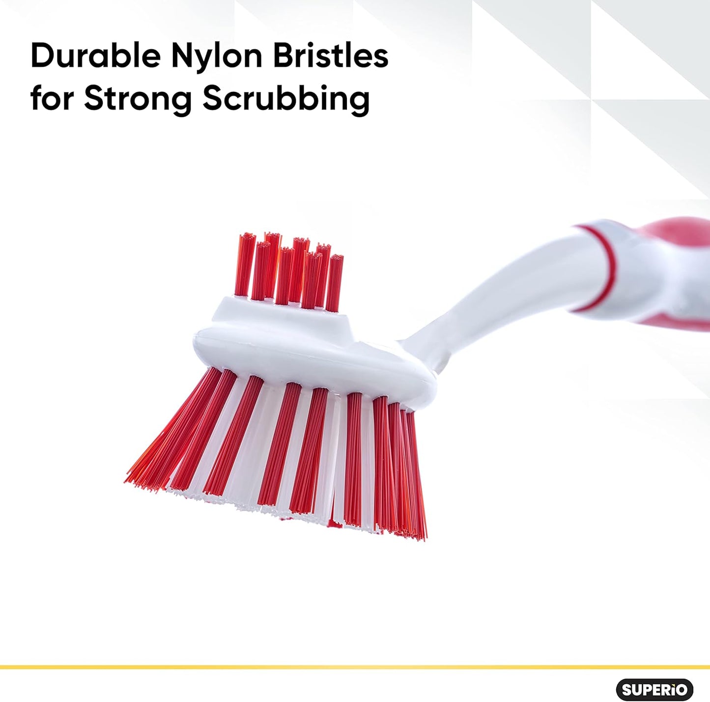 Dish Brush with Handle Vegetable Brush Double Sided Cleaning Brush Scrubber Non Scratch Scrub Brushes Kitchen Brush