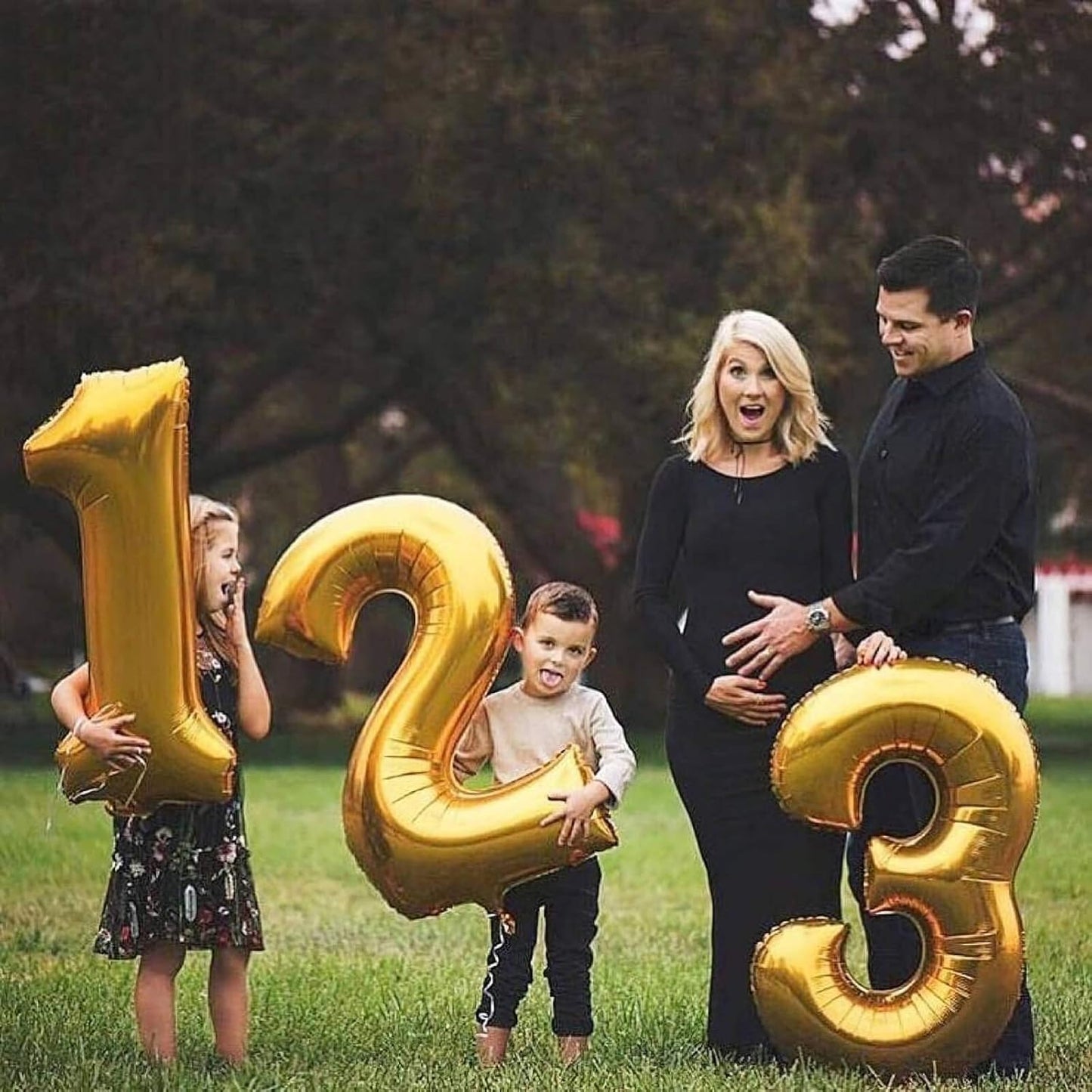 Lovoir 40 Inch Large Gold Number 2 Balloon: Jumbo Size Mylar Foil Helium Balloons for Birthday Party Decorations