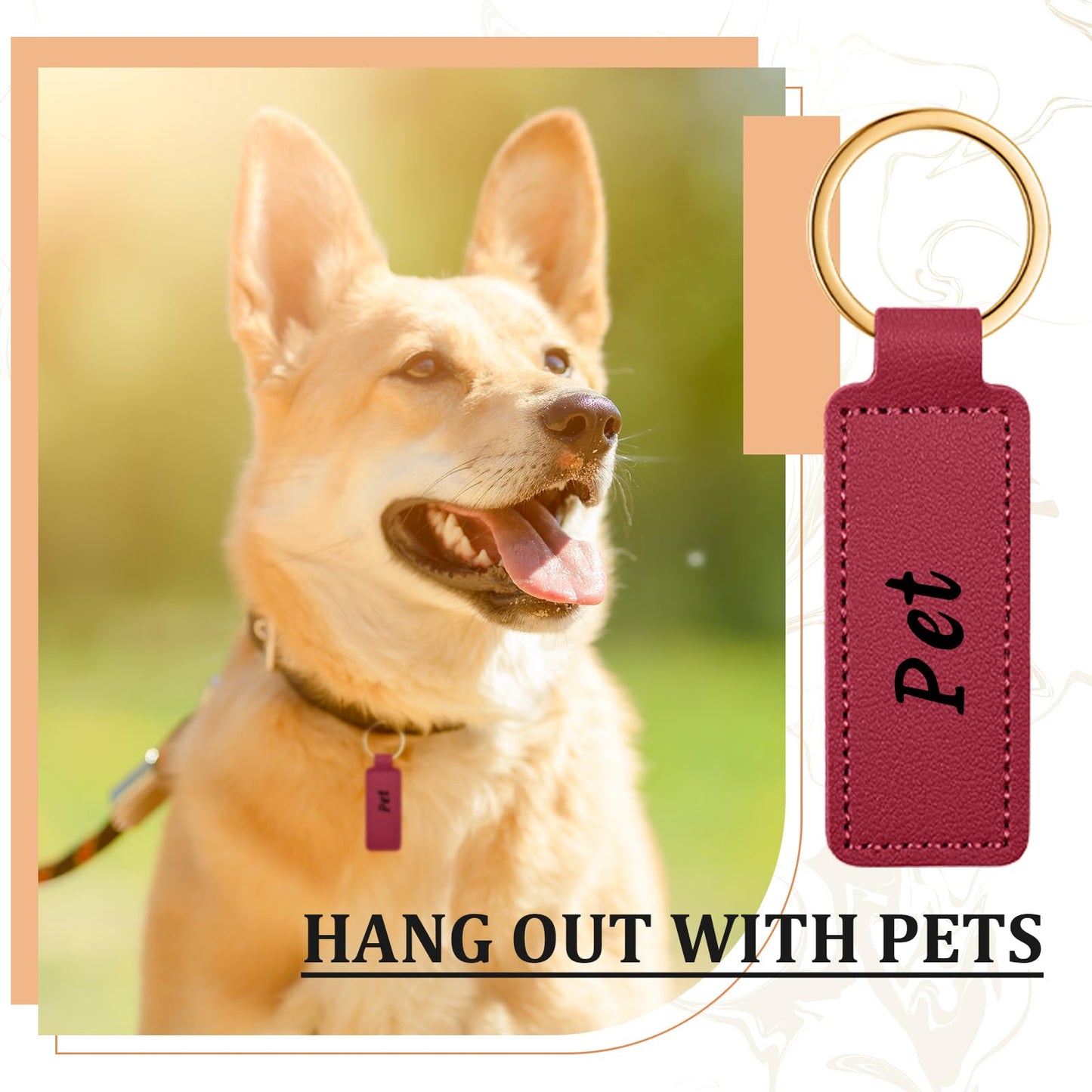 Wavyknot 30 Pcs Leather Keychains Blank Bulk PU Leather Laser Engraving Keychains for Men Women Birthday Party Gifts (Deep Color)
