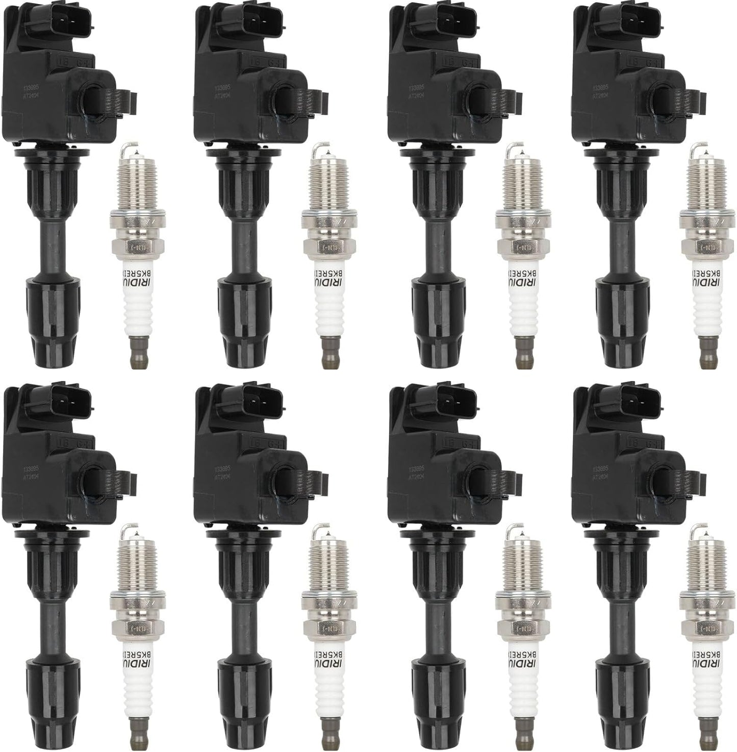 ECCPP 3 ignition coils with 3 iridium Spark Plugs,UF808,coils packs,for Smart Fortwo 2016-2017 0.9L‎224332428R,UF-808