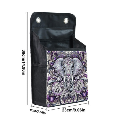 Diamond Painting Storage Organizer Kit with Beautiful Pattern Design Round and Special Shape Diamond Art Kit，Door Hanging Holder Suitable for Storing Small Items, Foldable Wall Pouch Without Hooks