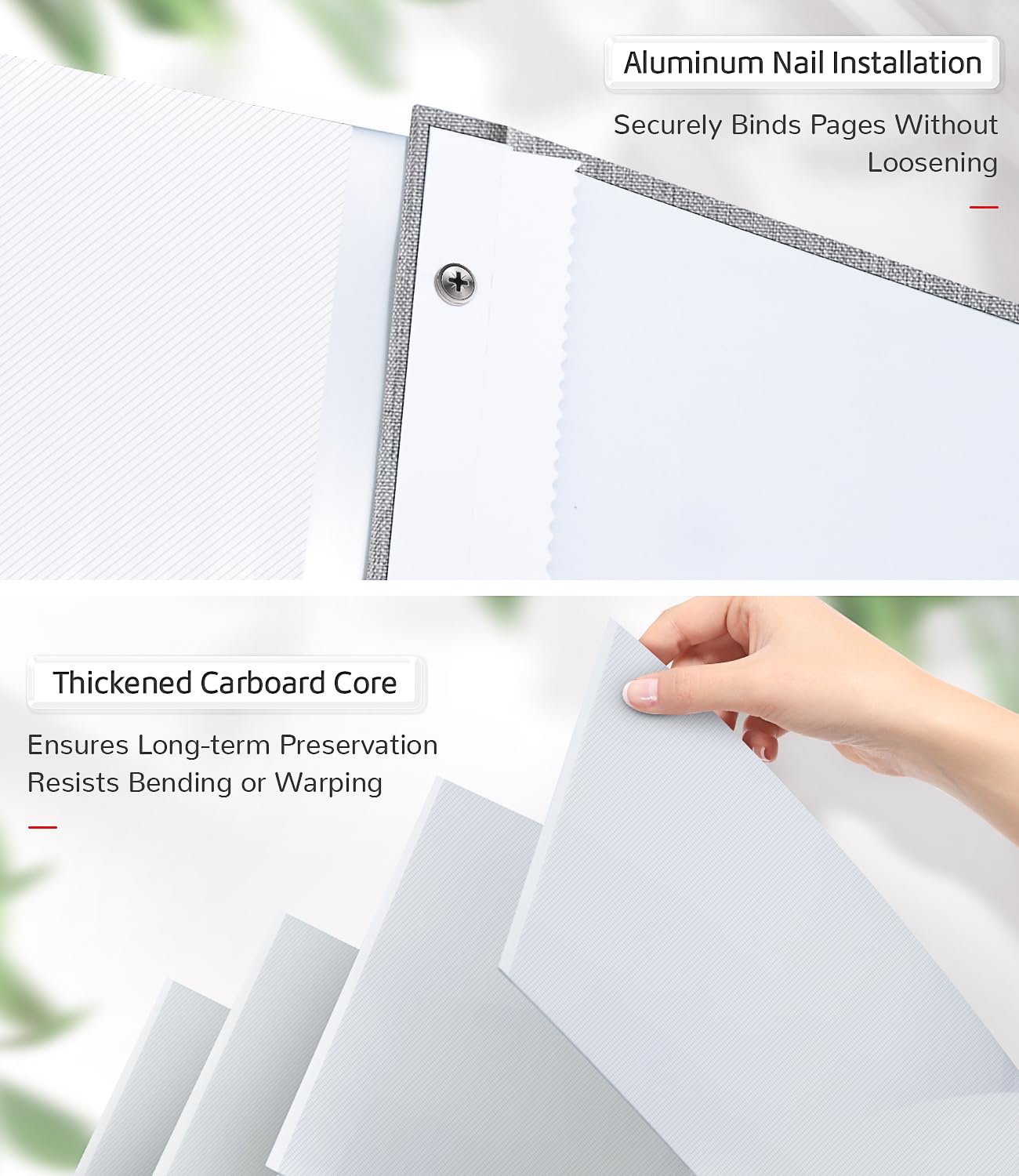 Artfeel Photo Album Self Adhesive Scrapbook Album for 3x5 4x6 5x7 8x10 Pictures,40 Pages Linen Cover with Display Window DIY Photo Book,Ideal Gifts for Family Travel Wedding Baby