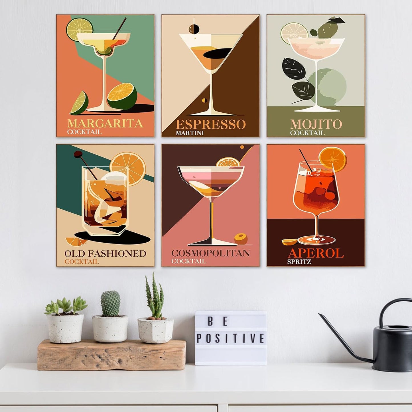 EIBEILI 6 Pack Diamond Painting Kits for Adults, Wine 5D Diamond Art Kits for Beginner Cocktail DIY Full Drill Diamond Dots Crystal Craft Kits for Home Wall Decor Gifts(6 Pack/12X16 Inch)
