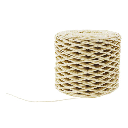 Mandala Crafts Neutral Combo Raffia Yarn for Gift Wrapping – 800 Yards Natural Paper Straw Raffia Ribbon for Crochet, Crafts, Decoration, Gift Wrapping, and DIY Projects