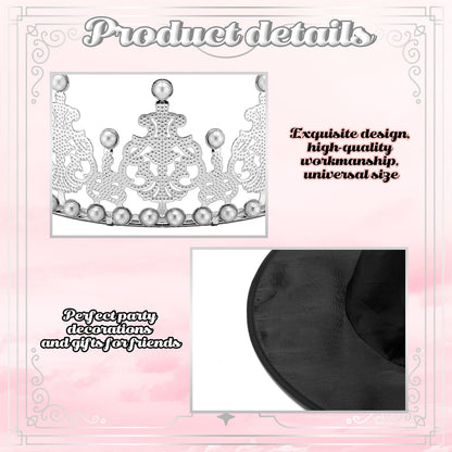 Chicingyou 12 Pcs Princess Crowns and Witch Hats Set, Pink and Green Party Decorations, Royal Queen Crown Black Wizard Hats for Princess Witch Themed Party Decor Gift