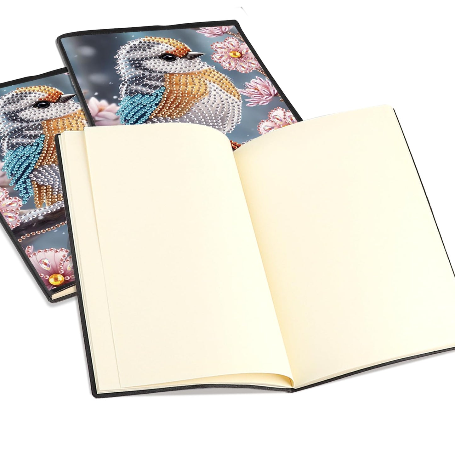 SHEGZHUC Diamond Painting Notebook Journal A5 Blank 14.5x21cm/5.7×8.26in Diamond Painting Composition Journaling Notebooks Notepad Sketchbook Diary Special Drills Girls Gifts || Hummingbirds Animal