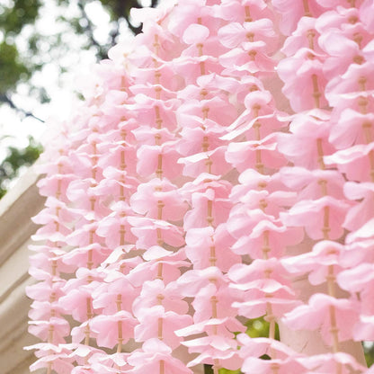 GPARK 10 Pack 6.5 Feet Wisteria Artificial Fake Hanging Flowers Silk Vine Garland for Home Wedding Party Decoration