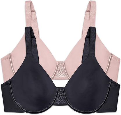 Vanity Fair Women's Beauty Back Smoothing Minimizer Bra, Minimizes Bust Line up to 1.5", Non Padded Cups up to H