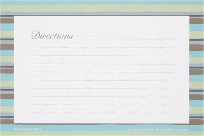 C.R. Gibson Forage 4x6 Double Sided Recipe Cards, Multicolor