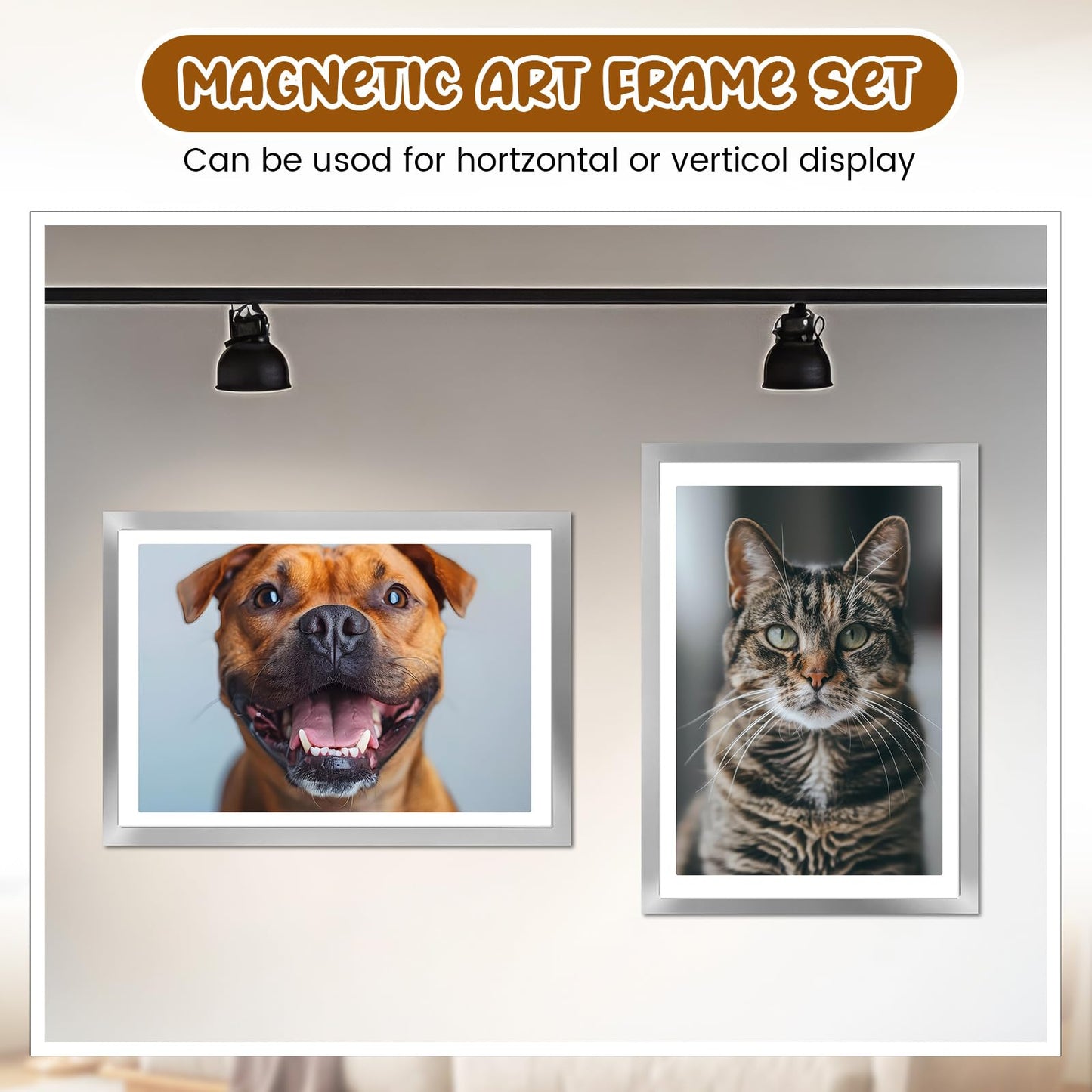 ForraFun 10 Pack Diamond Art Frame 12x16 Inch/ 30x40 cm Magnetic Diamond Painting Frame Suitable for 10x14 Inch Picture with Self Adhesive Backing for Wall Artwork Display Home Office Decor, Silver