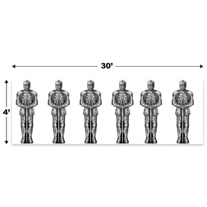 Beistle - Wall of Knights Backdrop 4X30 - Pack of 1