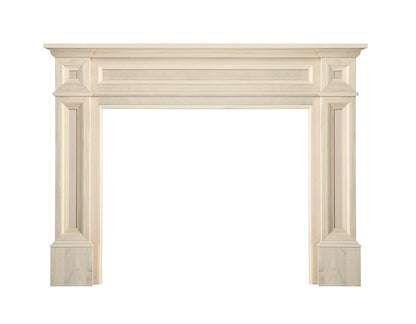 Pearl Mantels ARYB50140 Rich Architectural Quality Wood Mantel Surround, 50"W x 42"H, Unfinished