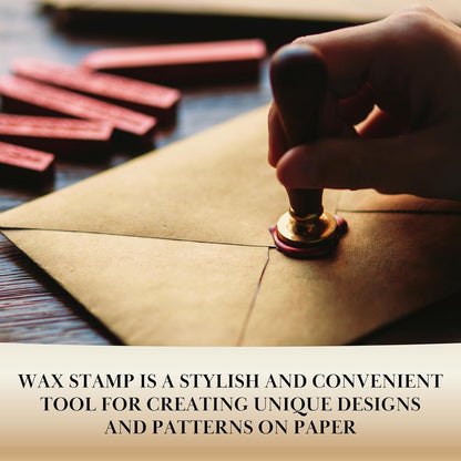 Pack of 6 Wax Seal Stamps – Wooden Hilt and Wax Seal Stamp Harry Potter 6PCS 1PCS Harry Potter Sealing Heads Set Vintage Prints Kit for Envelope Postcard Invitation Letters Gifts