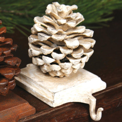 HomArt Stocking Holder, Pinecone, Cast Iron