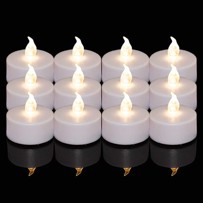 Nancia LED Tea Lights Candles- 100PACK Flameless Candles Realistic and Bright Flickering Long Lasting 200Hours for Holiday Celebration,Home Decoration Warm White
