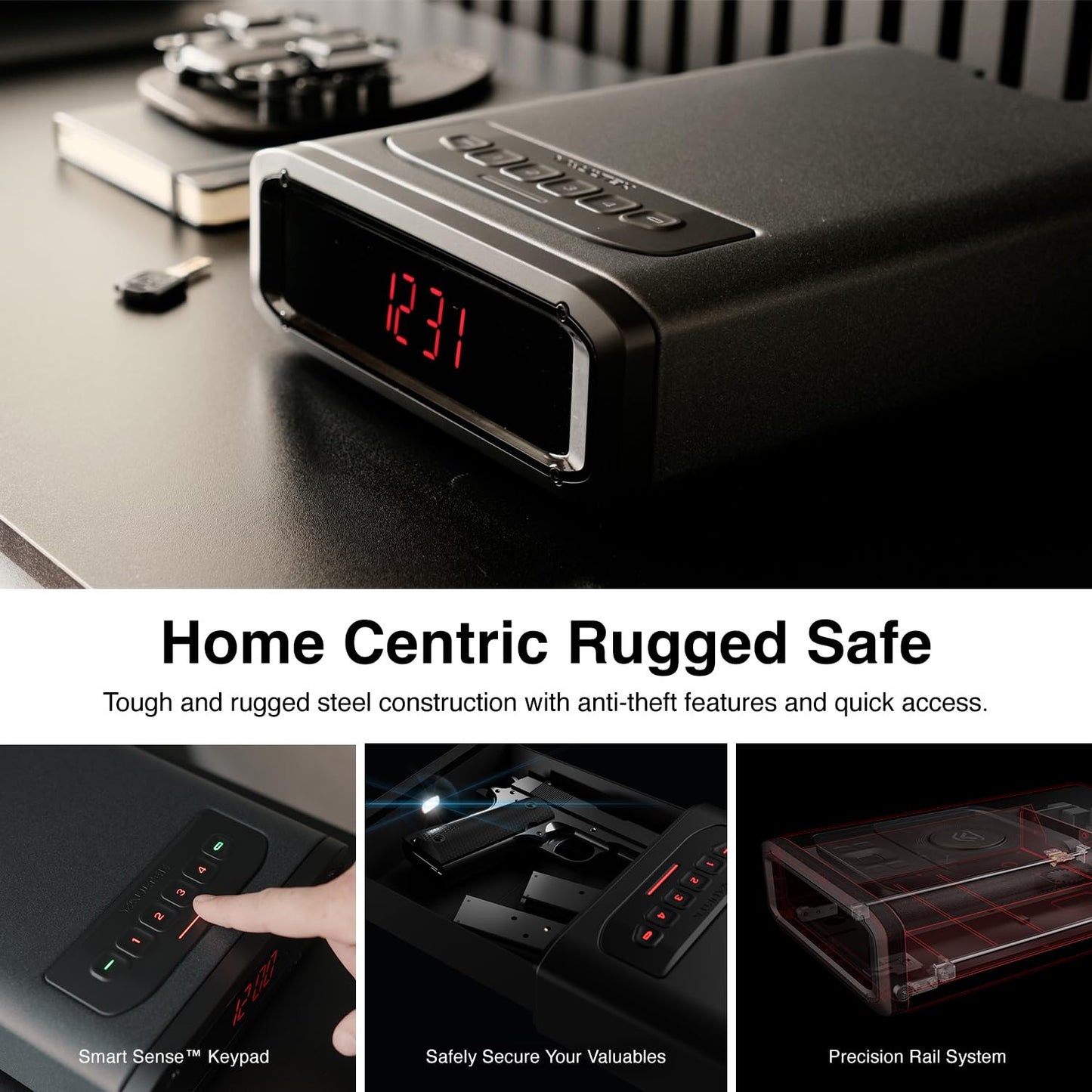 VAULTEK DS2e Smart Station™ Essential Model with Digital Keypad + Auto Open Drawer + Charging Ports